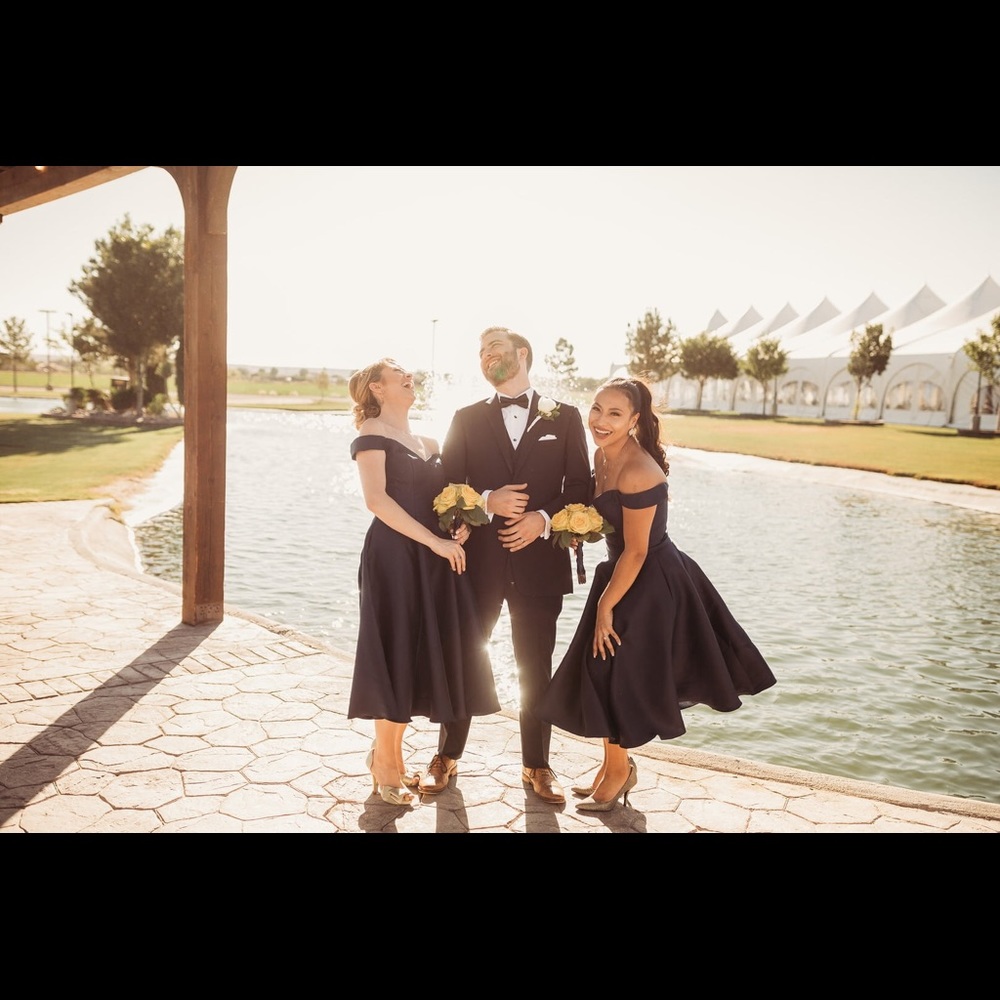 David’s bridal tea length dress